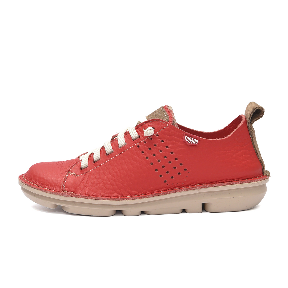 On Foot Silken Sneaker (Women) - Rojo Athletic - Casual - Lace Up - The Heel Shoe Fitters