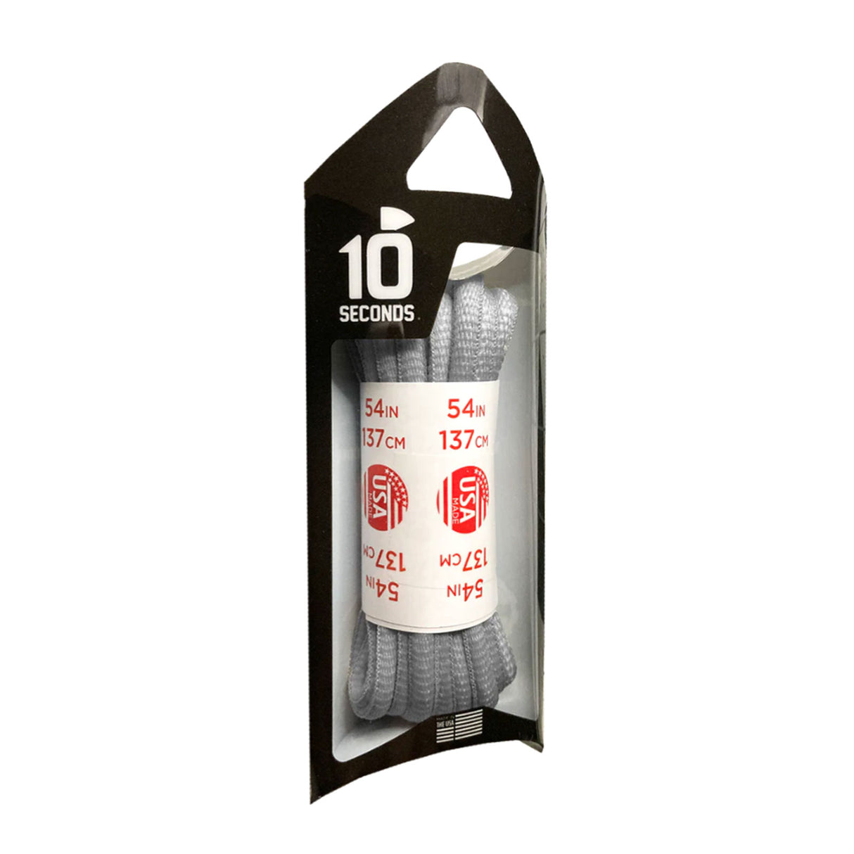 10 Seconds Nylon Oval SoftTouch Shoelace - Grey Accessories - Shoe Laces - The Heel Shoe Fitters