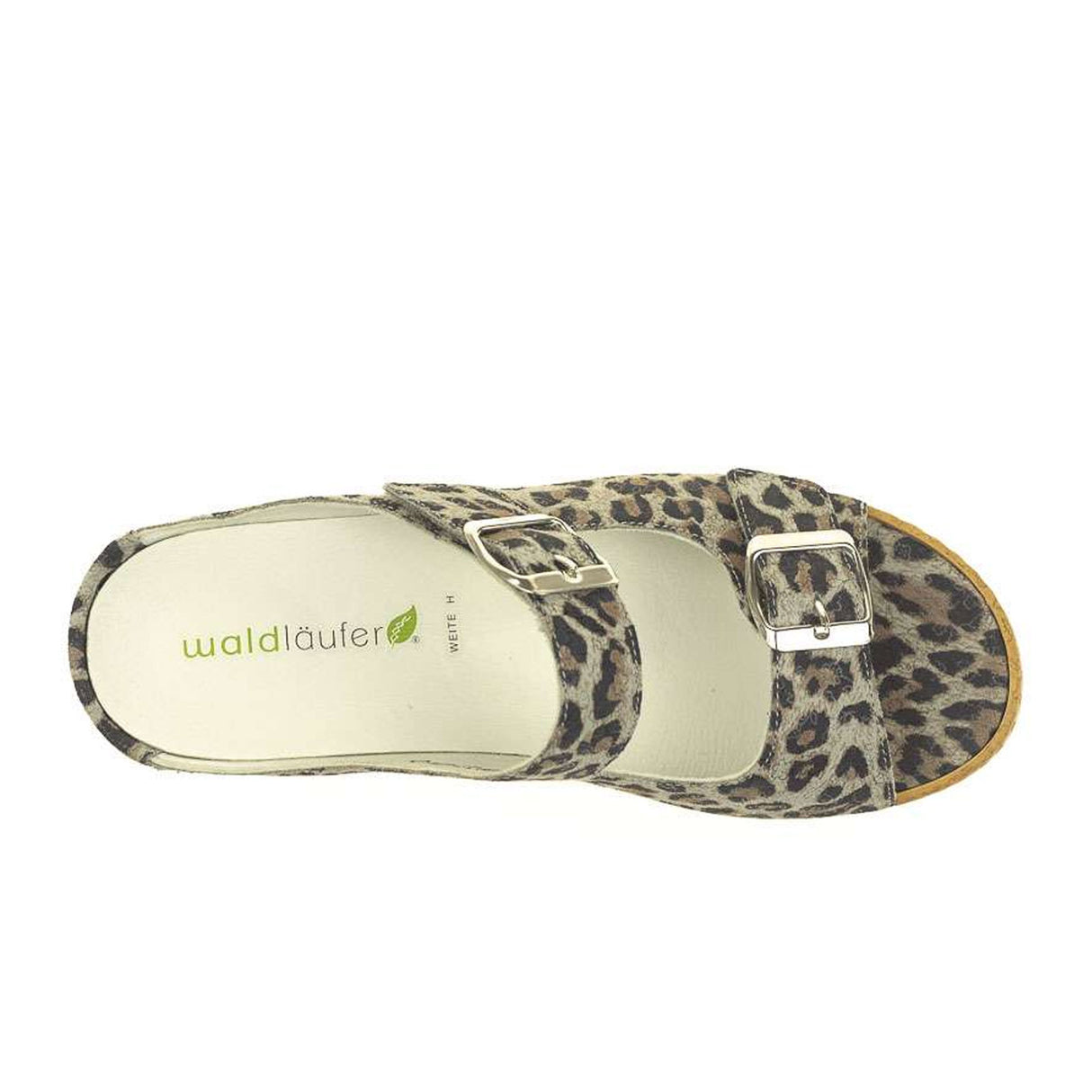 Waldlaufer Hanila 306502 Slide Sandal (Women) - Leopard Print Sandal - Slide - The Heel Shoe Fitters