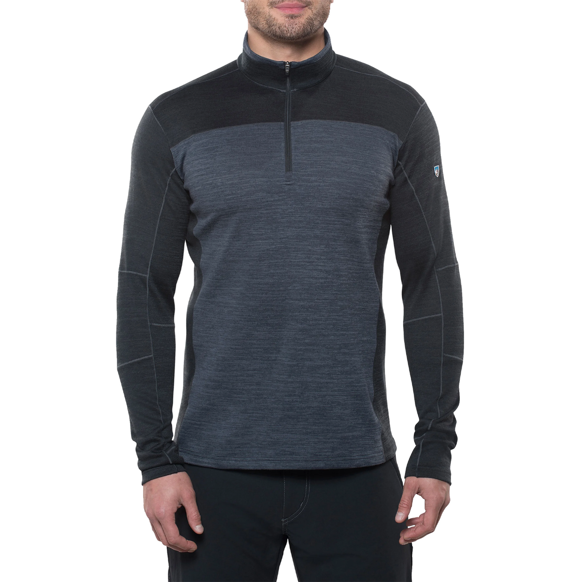 Kuhl Ryzer 1/4 Zip Hiking Shirt (Men) - Black/Koal