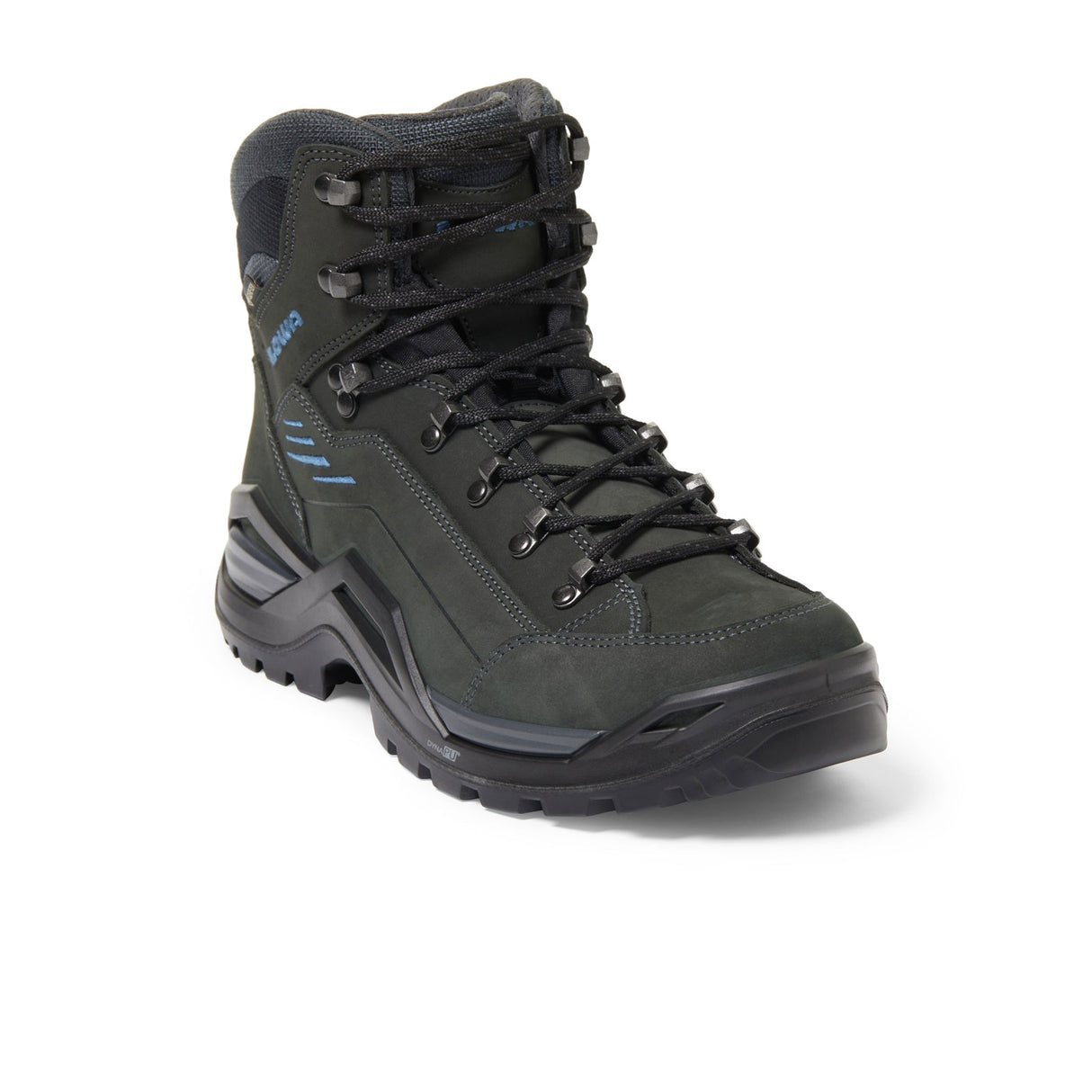 Lowa Renegade EVO GTX Mid Hiking Boot (Men) - Anthracite/Steel Blue Hiking - Mid - The Heel Shoe Fitters