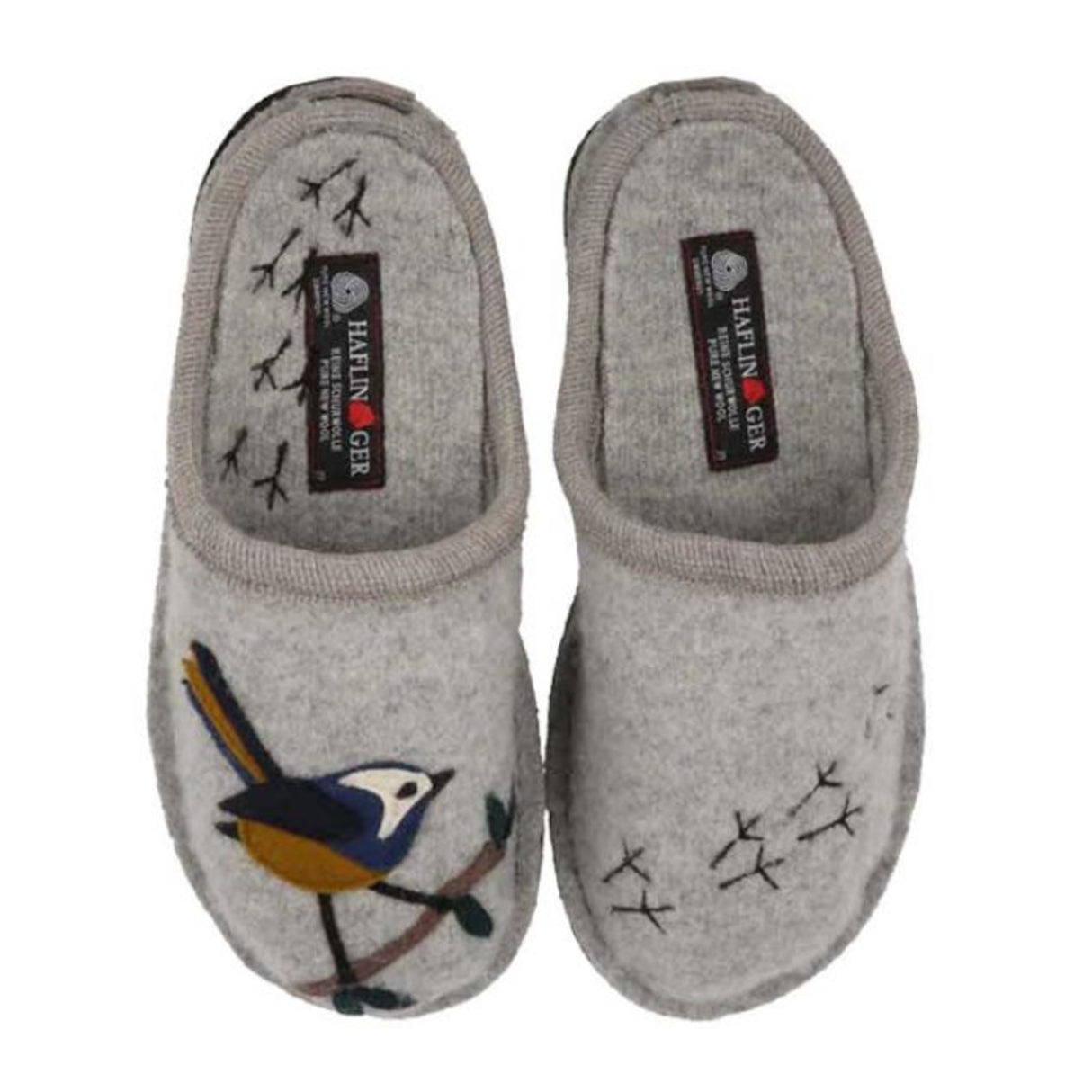 Haflinger Songbird Slipper (Women) - Silver Grey