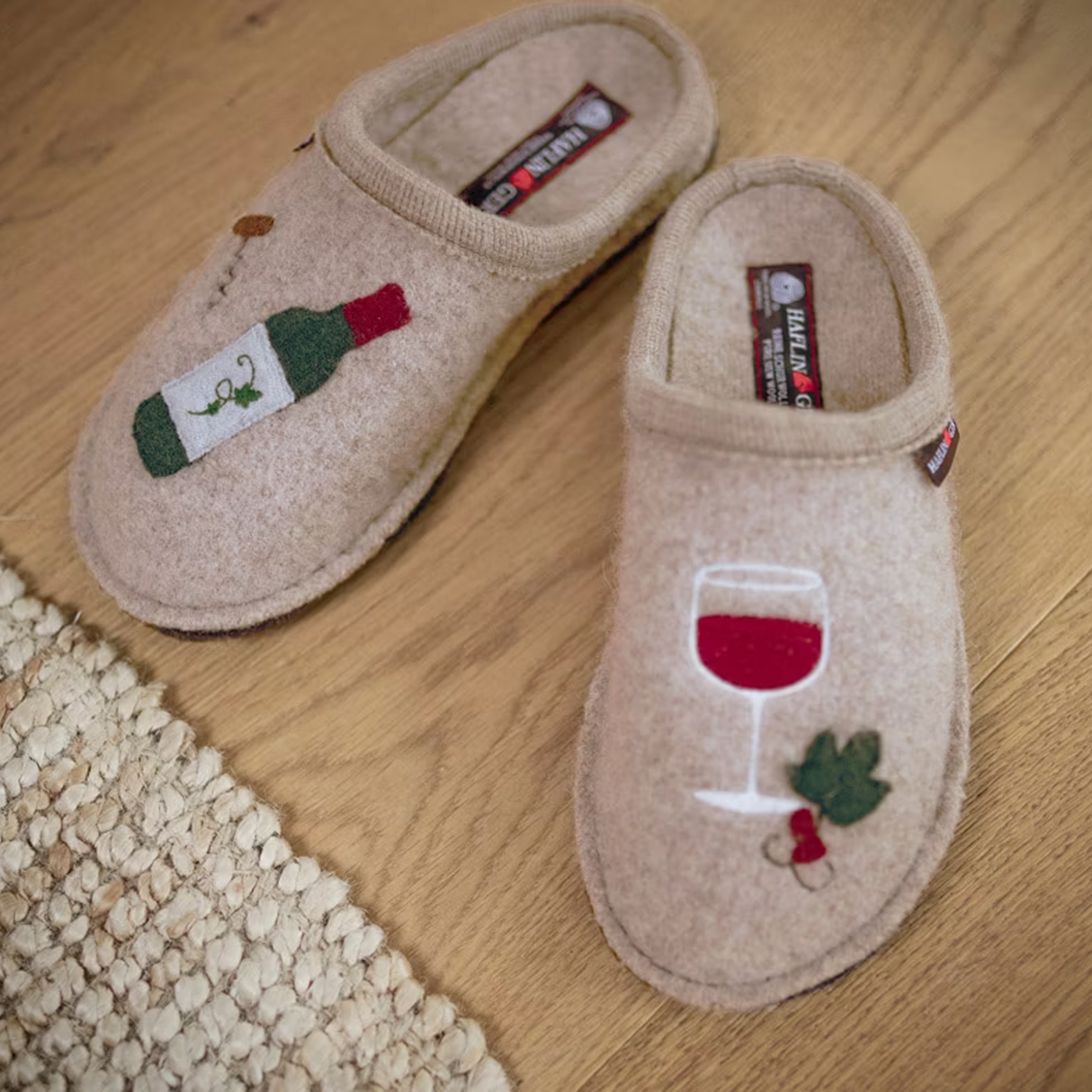 Haflinger Wine Time Slipper (Women) - Beige Dress-Casual - Slipper - The Heel Shoe Fitters
