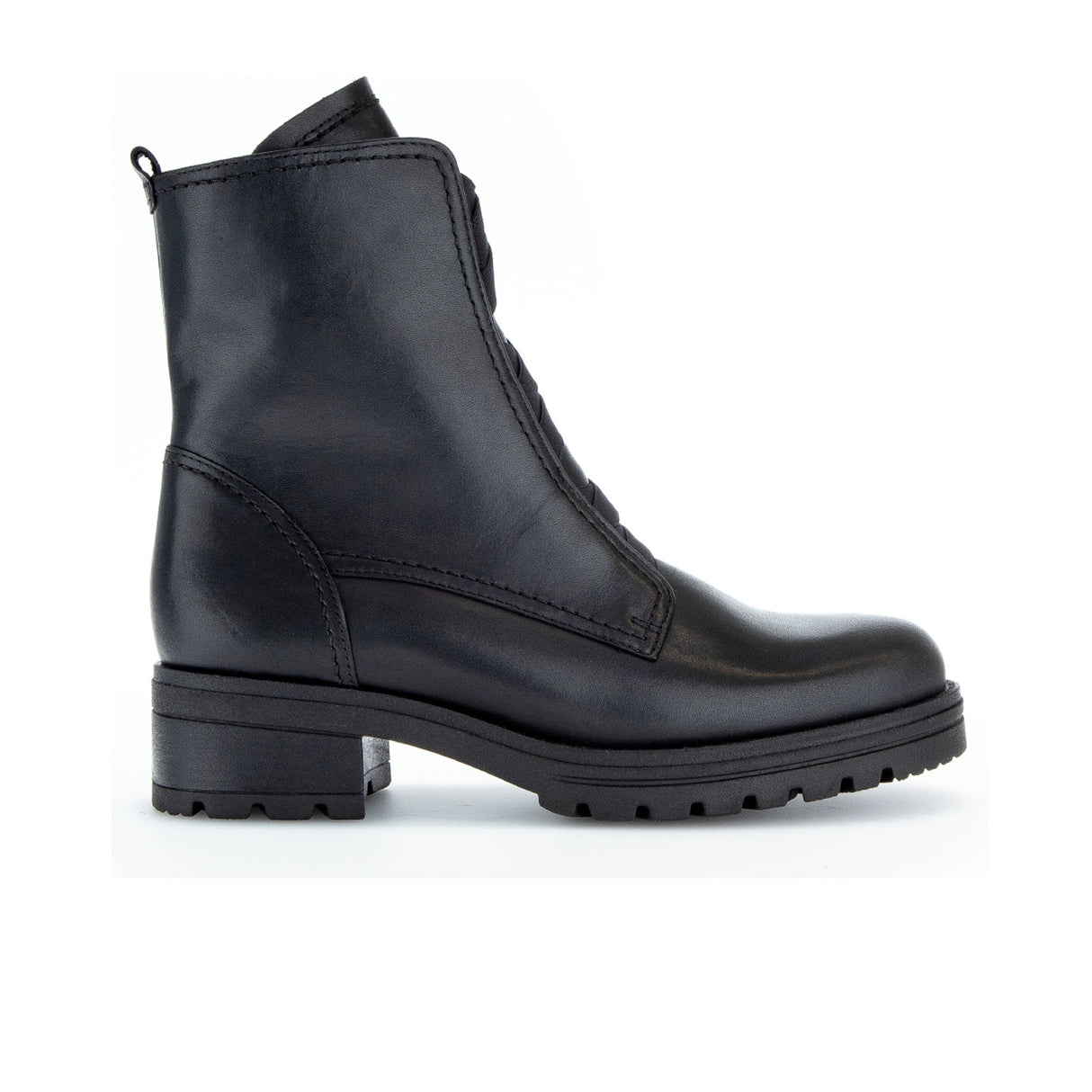 Gabor 32784-57 Combat Slip On Boot (Women) - Black Boots - Fashion - Mid Boot - The Heel Shoe Fitters