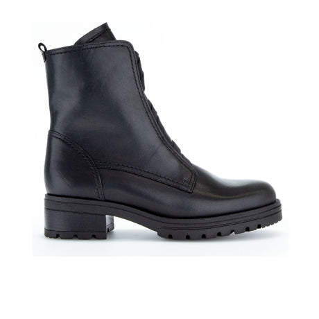 Gabor 32784-57 Combat Slip On Boot (Women) - Black Boots - Fashion - Mid Boot - The Heel Shoe Fitters