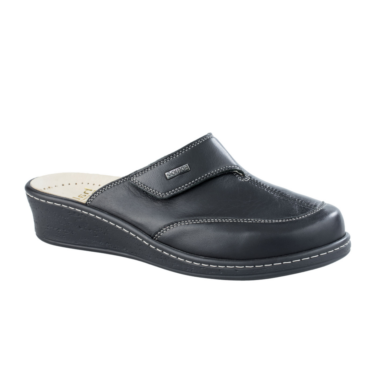 Fidelio Franni Clog (Women) - Black Dress-Casual - Clogs & Mules - The Heel Shoe Fitters