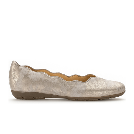 Gabor 34166-62 Flat (Women) - Muschel/Caruso Metallic Dress-Casual - Flats - The Heel Shoe Fitters