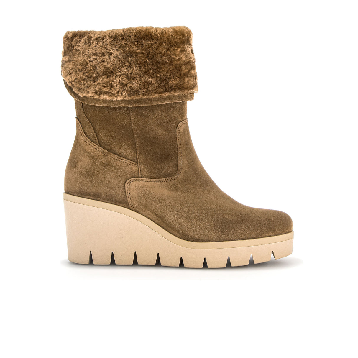 Gabor Vienna 34785-14 Wedge Boot (Women) - Farro Dreamvelour/Fell Boots - Fashion - Wedge - The Heel Shoe Fitters