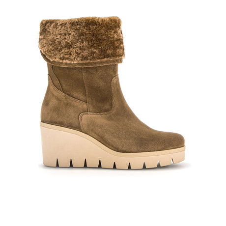 Gabor Vienna 34785-14 Wedge Boot (Women) - Farro Dreamvelour/Fell Boots - Fashion - Wedge - The Heel Shoe Fitters