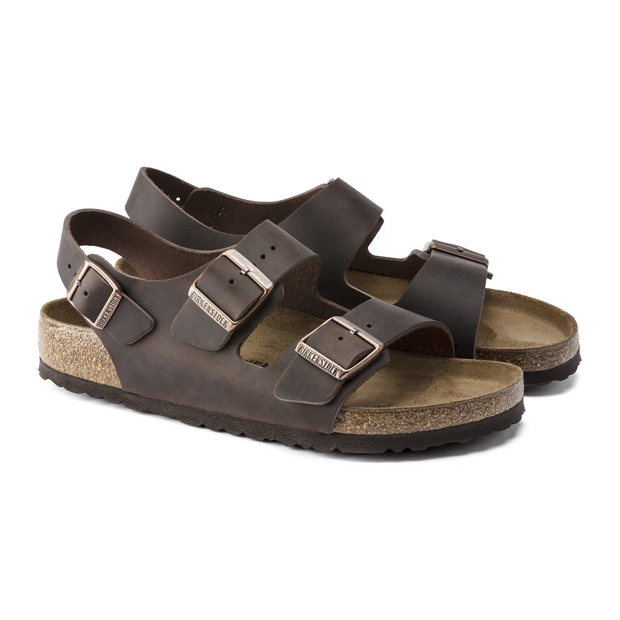 Birkenstock Milano Backstrap Sandal (Unisex) - Habana Oiled Leather Sandal - Backstrap - The Heel Shoe Fitters