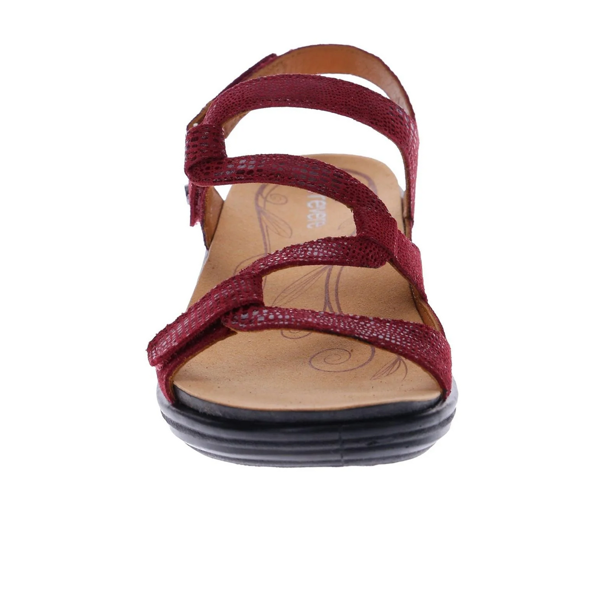 Revere Emerald Backstrap Sandal (Women) - Cherry Lizard Sandal - Backstrap - The Heel Shoe Fitters