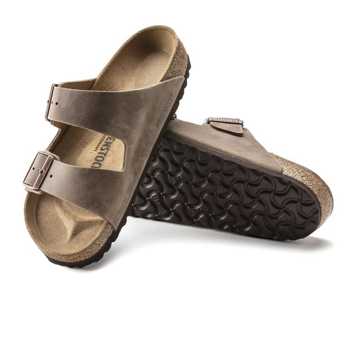 Birkenstock Arizona Narrow Slide Sandal (Unisex) - Tobacco Oiled Leather Sandal - Slide - The Heel Shoe Fitters