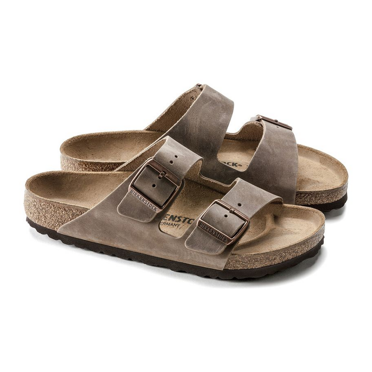 Birkenstock Arizona Narrow Slide Sandal (Unisex) - Tobacco Oiled Leather Sandal - Slide - The Heel Shoe Fitters