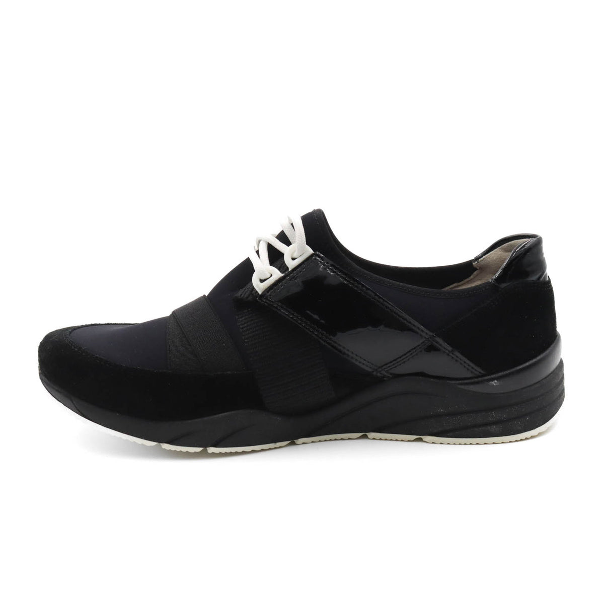 Waldlaufer Maggie 357004 Sneaker (Women) - Black Athletic - Casual - Lace Up - The Heel Shoe Fitters