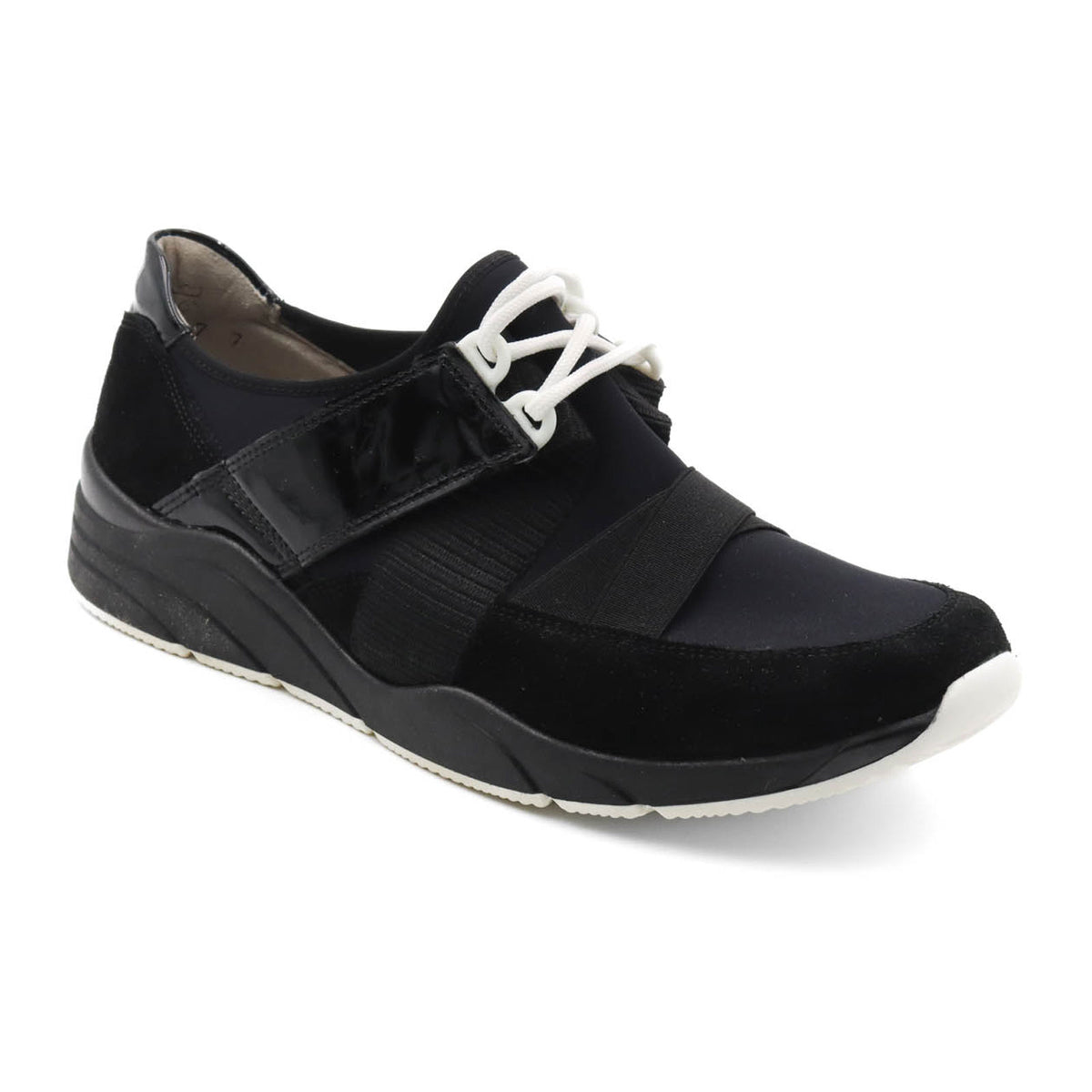 Waldlaufer Maggie 357004 Sneaker (Women) - Black Athletic - Casual - Lace Up - The Heel Shoe Fitters