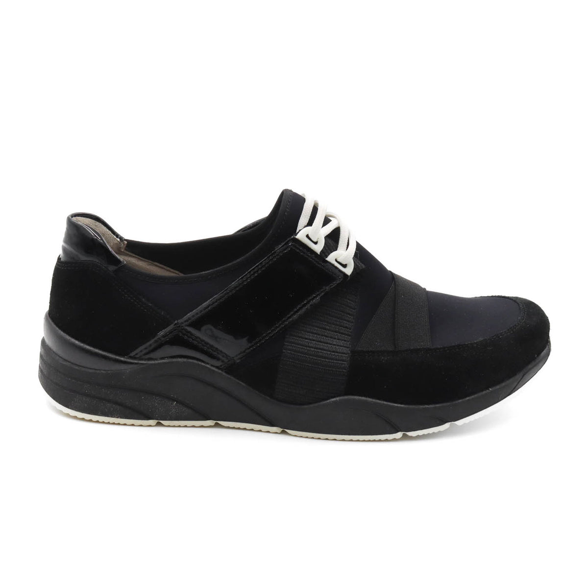Waldlaufer Maggie 357004 Sneaker (Women) - Black Athletic - Casual - Lace Up - The Heel Shoe Fitters