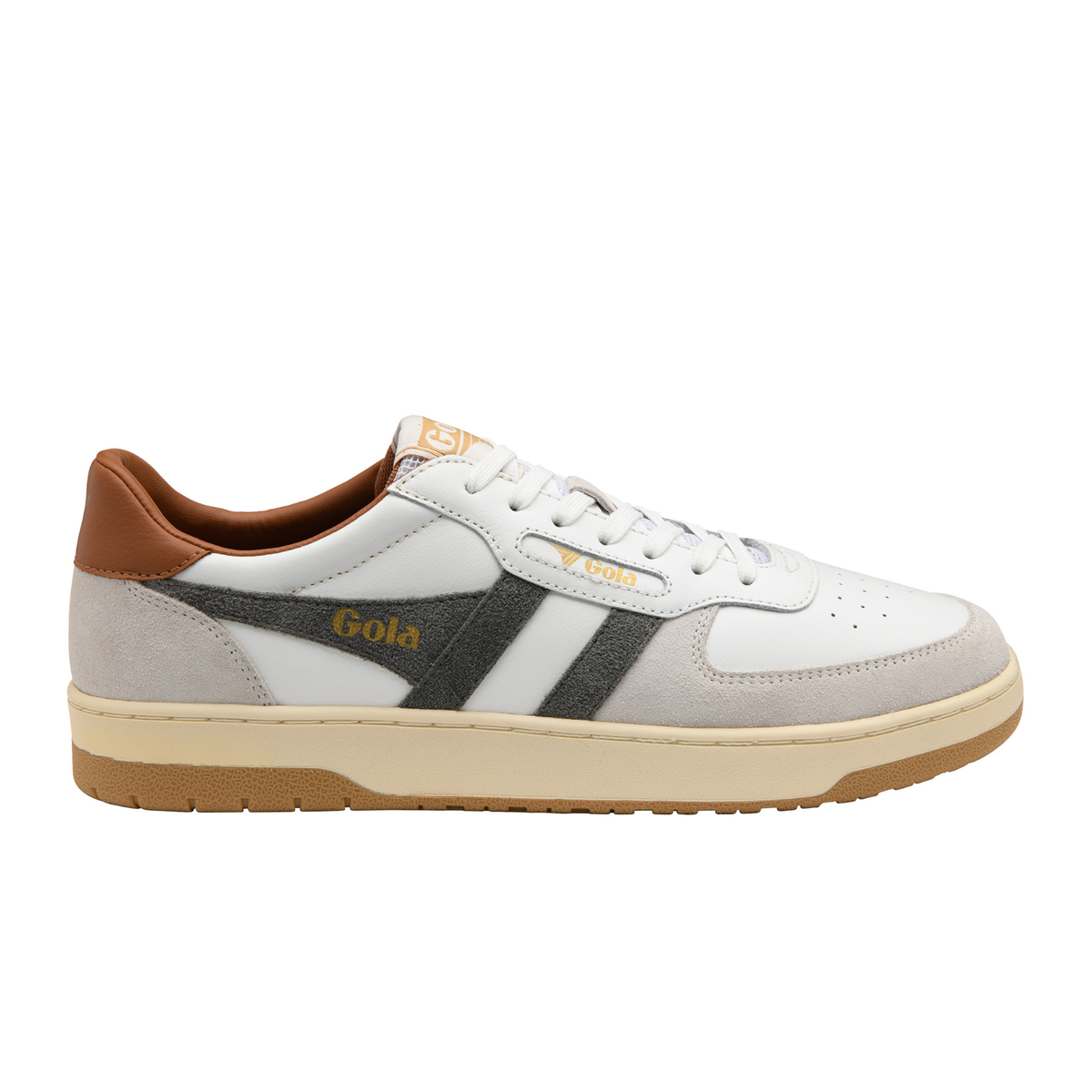 Gola Hawk Sneaker (Men) - White/Conifer/Umber