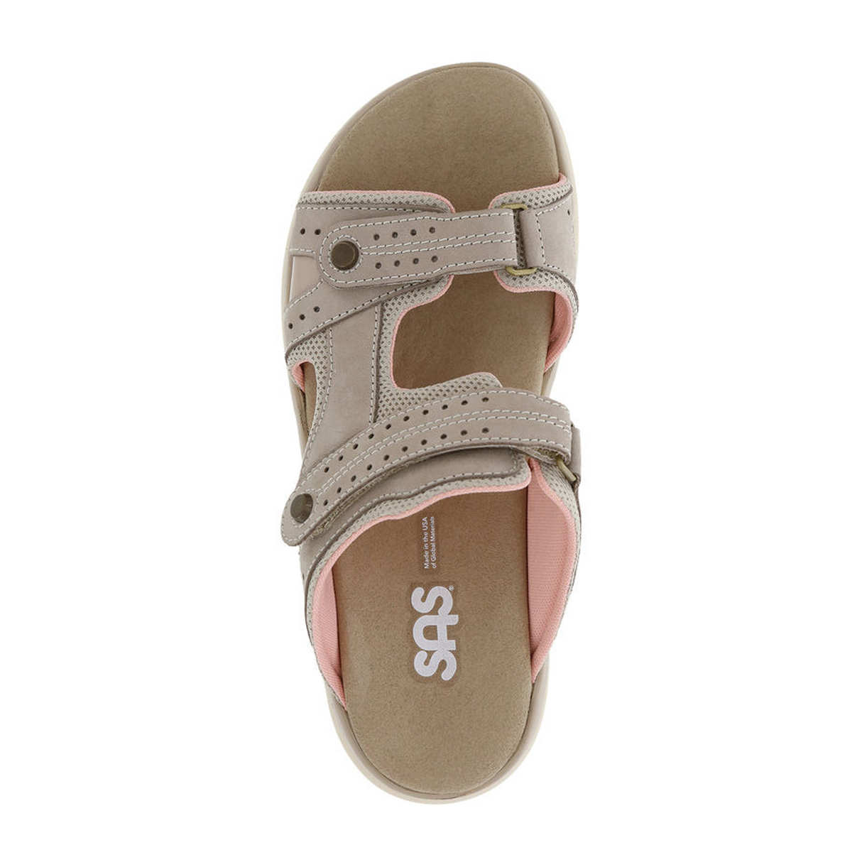 SAS Embark Slide Sandal (Women) - Taupe/Pink Sandal - Slide - The Heel Shoe Fitters