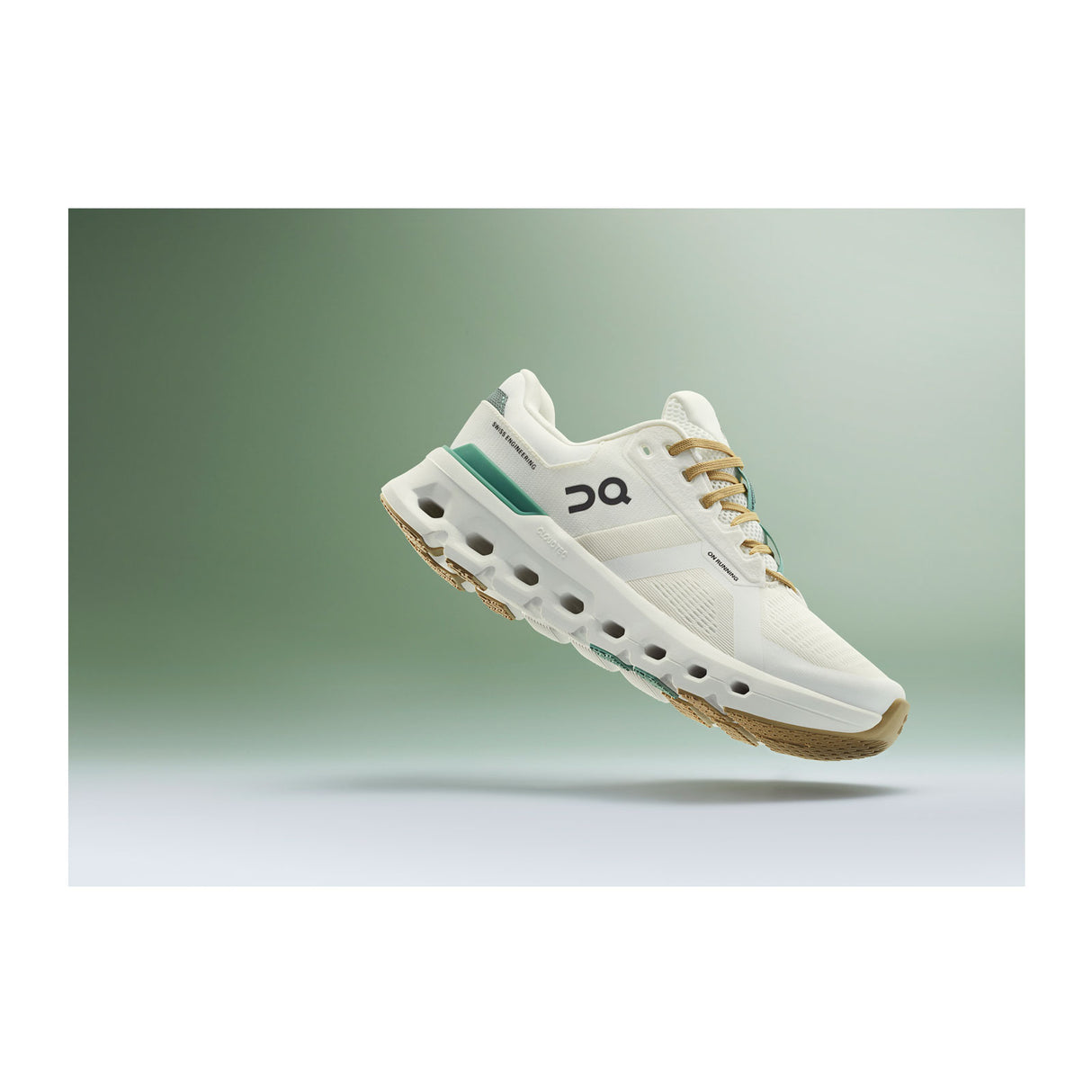 On Running Cloudrunner 2 Running Shoe (Men) - Undyed/Green Athletic - Running - The Heel Shoe Fitters