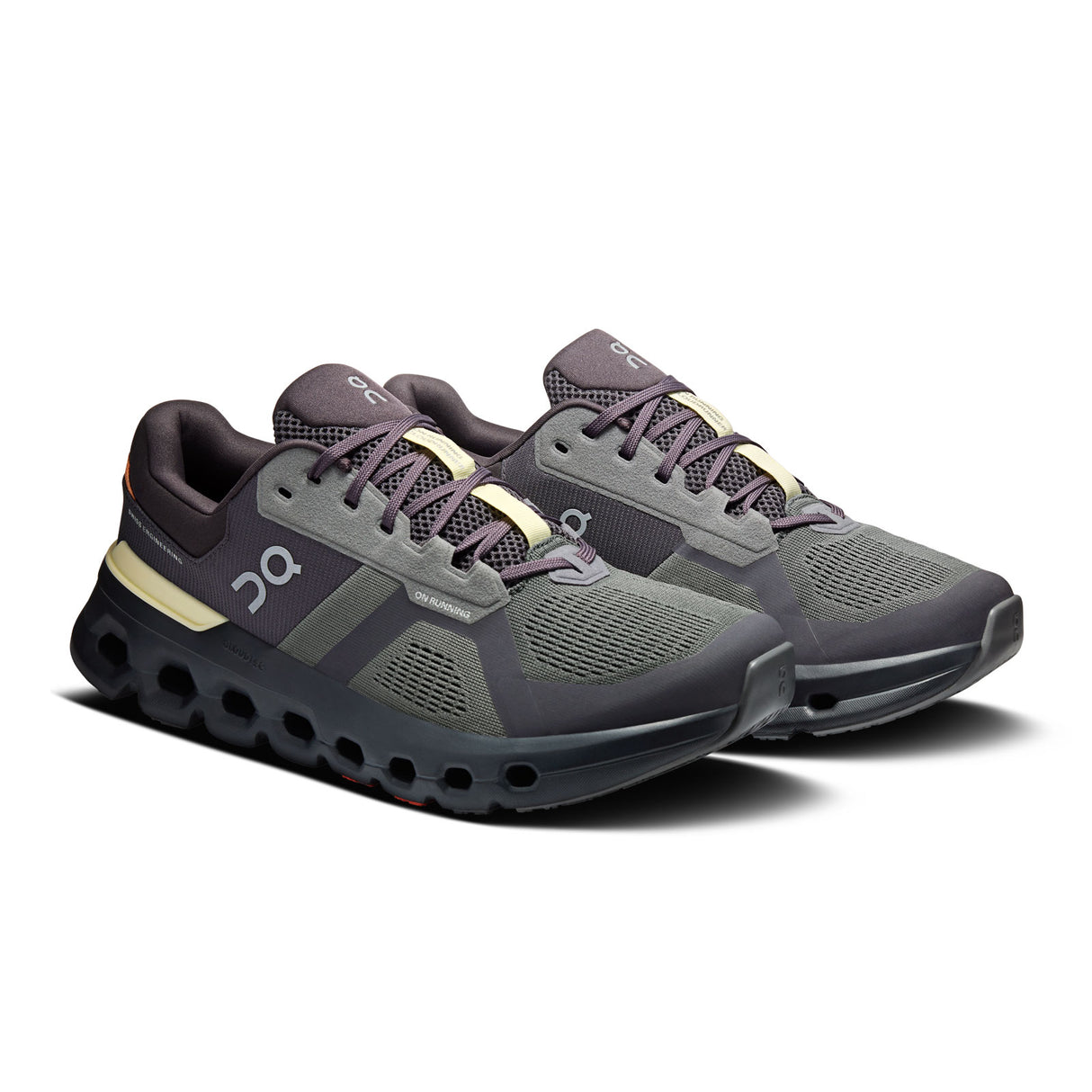 On Running Cloudrunner 2 Running Shoe (Men) - Rock/Tangerine Athletic - Running - Cushion - The Heel Shoe Fitters