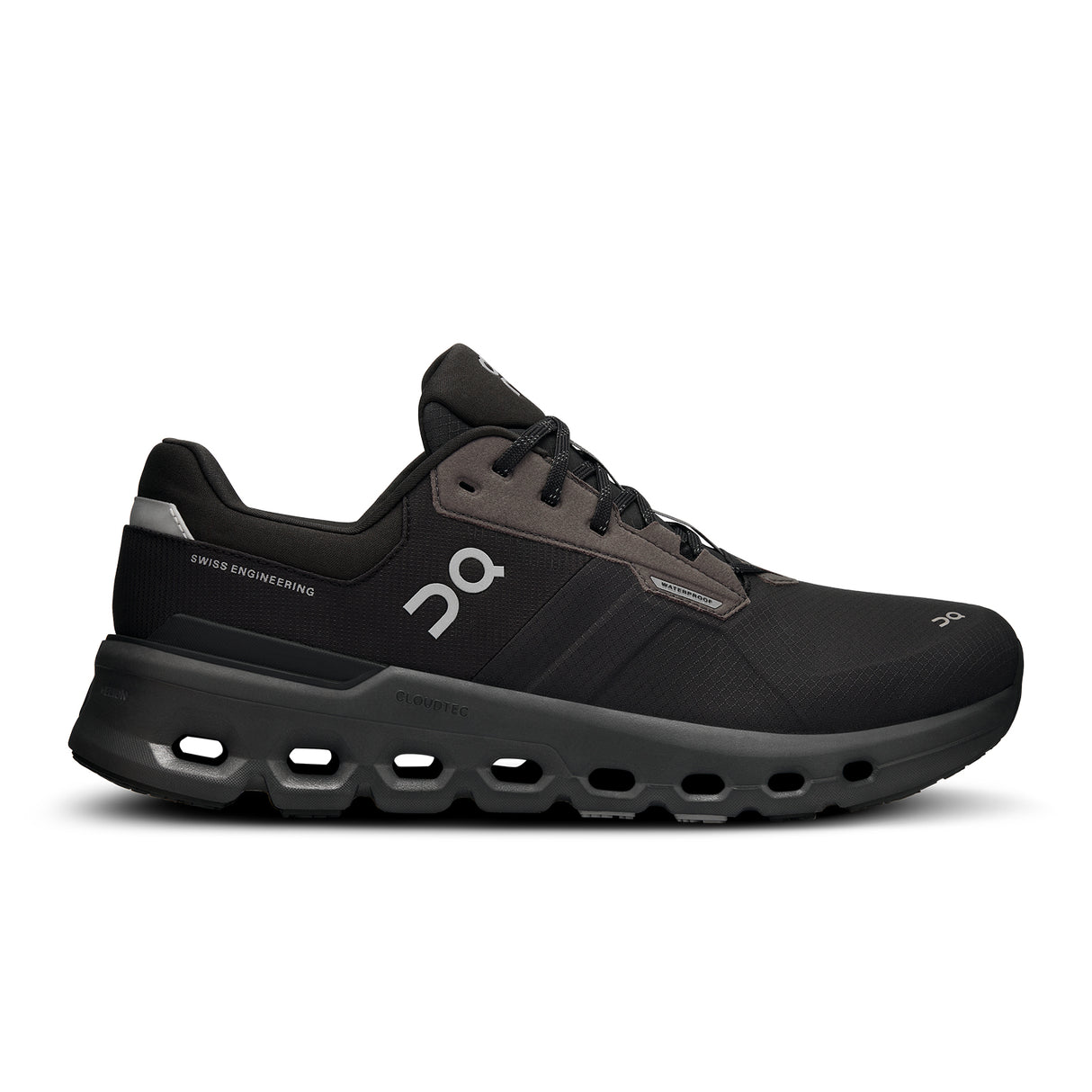 On Running Cloudrunner 2 Waterproof Running Shoe (Men) - Magnet/Black Athletic - Running - Cushion - The Heel Shoe Fitters