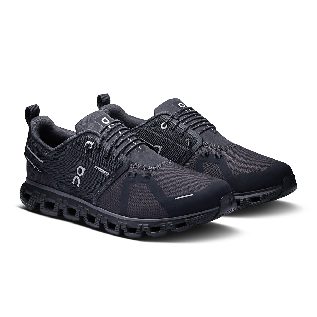 On Running Cloud 6 Waterproof Running Shoe (Men) - Black/Black Athletic - Running - Cushion - The Heel Shoe Fitters