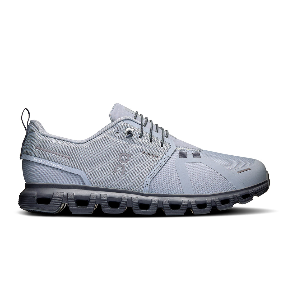 On Running Cloud 6 Waterproof Running Shoe (Men) - Alloy/Wolf Athletic - Running - Cushion - The Heel Shoe Fitters
