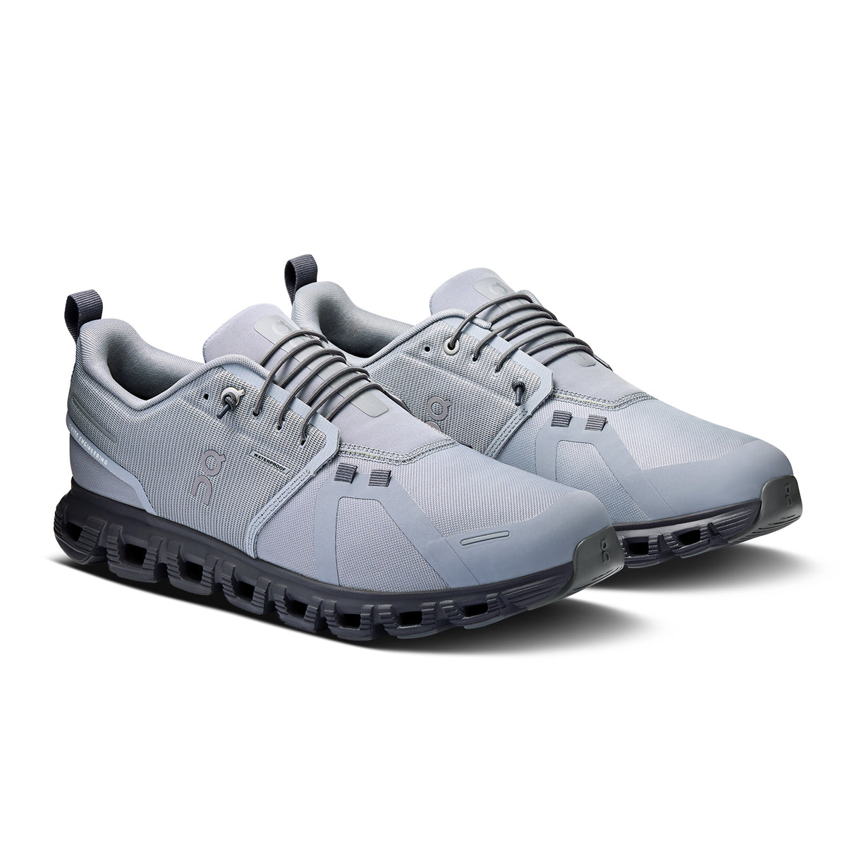 On Running Cloud 6 Waterproof Running Shoe (Men) - Alloy/Wolf Athletic - Running - Cushion - The Heel Shoe Fitters