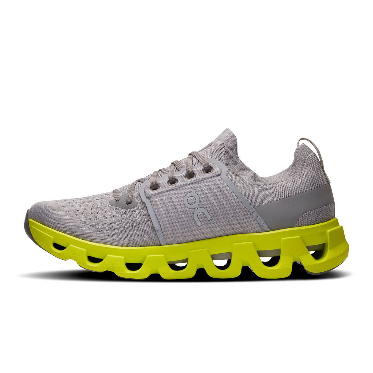 On Running Cloudswift 4 Running Shoe (Men) - Alloy/Lime Athletic - Running - Cushion - The Heel Shoe Fitters