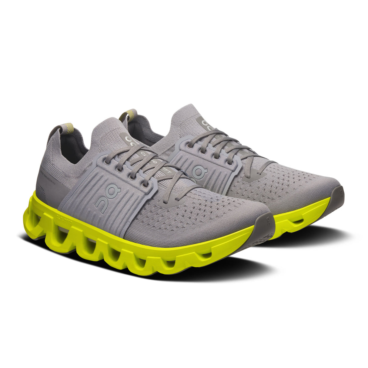 On Running Cloudswift 4 Running Shoe (Men) - Alloy/Lime Athletic - Running - Cushion - The Heel Shoe Fitters