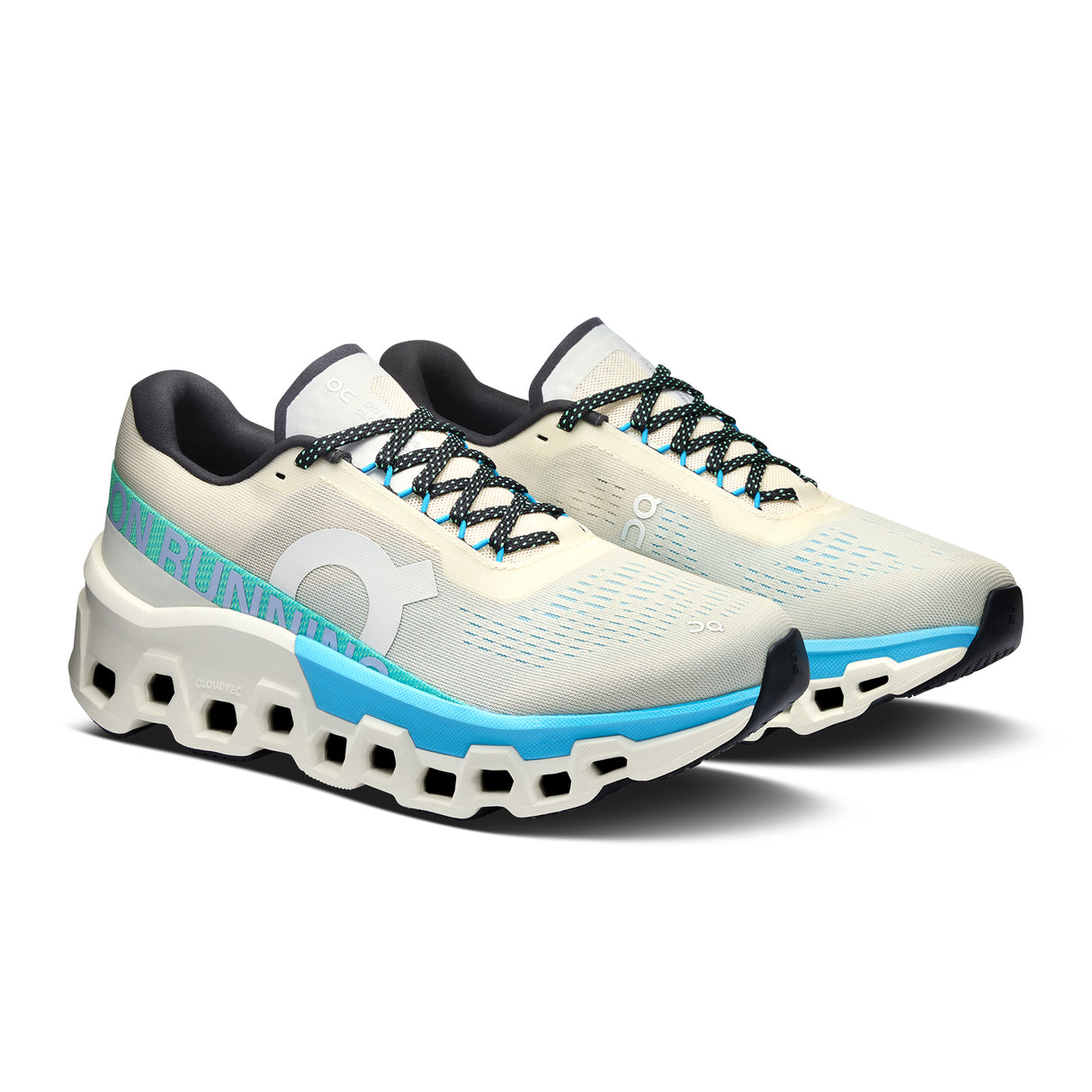 On Running Cloudmonster 2 Running Shoe (Women) - Cream/Horizon Athletic - Running - Cushion - The Heel Shoe Fitters