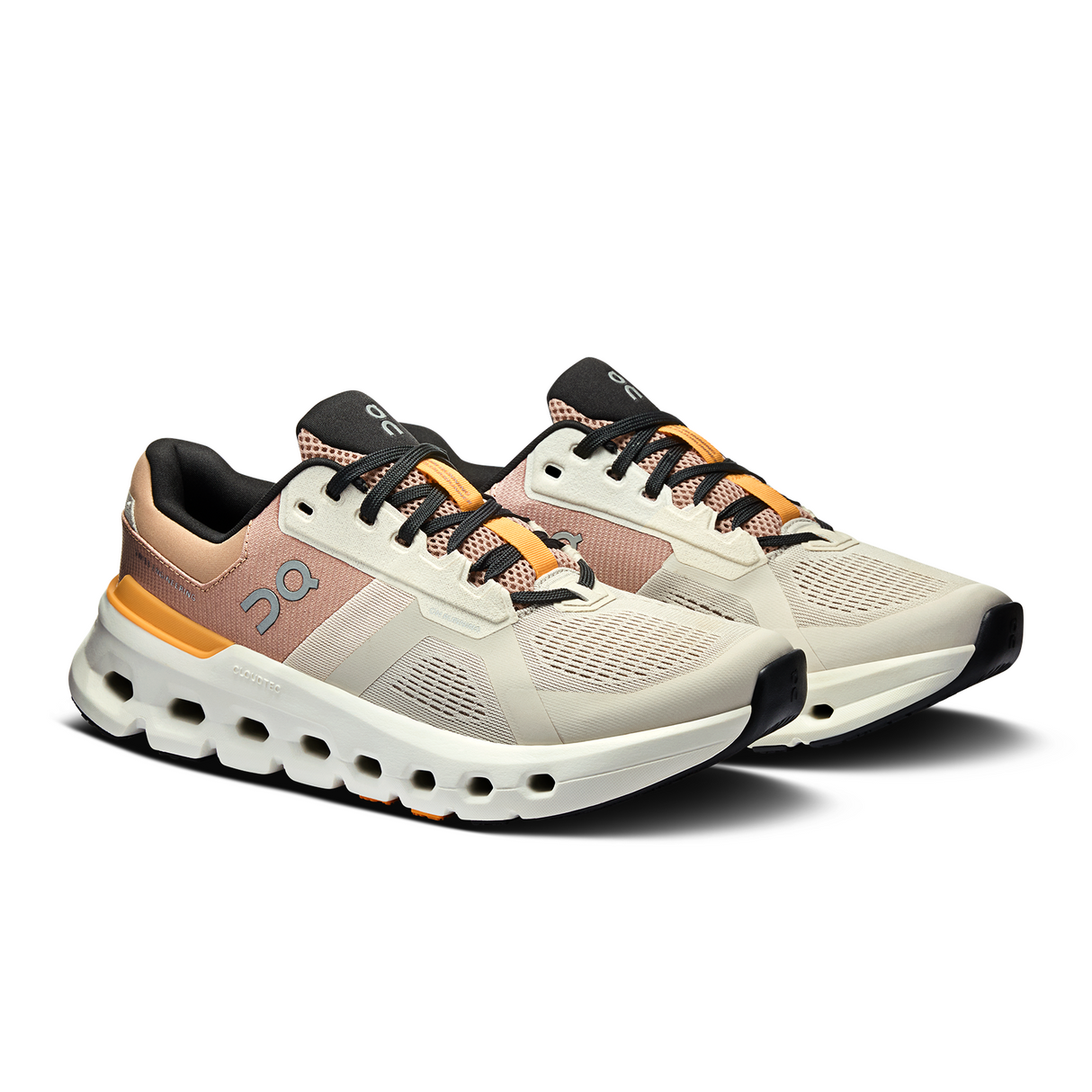On Running Cloudrunner 2 Running Shoe (Women) - Pearl/Tangerine Athletic - Running - Cushion - The Heel Shoe Fitters