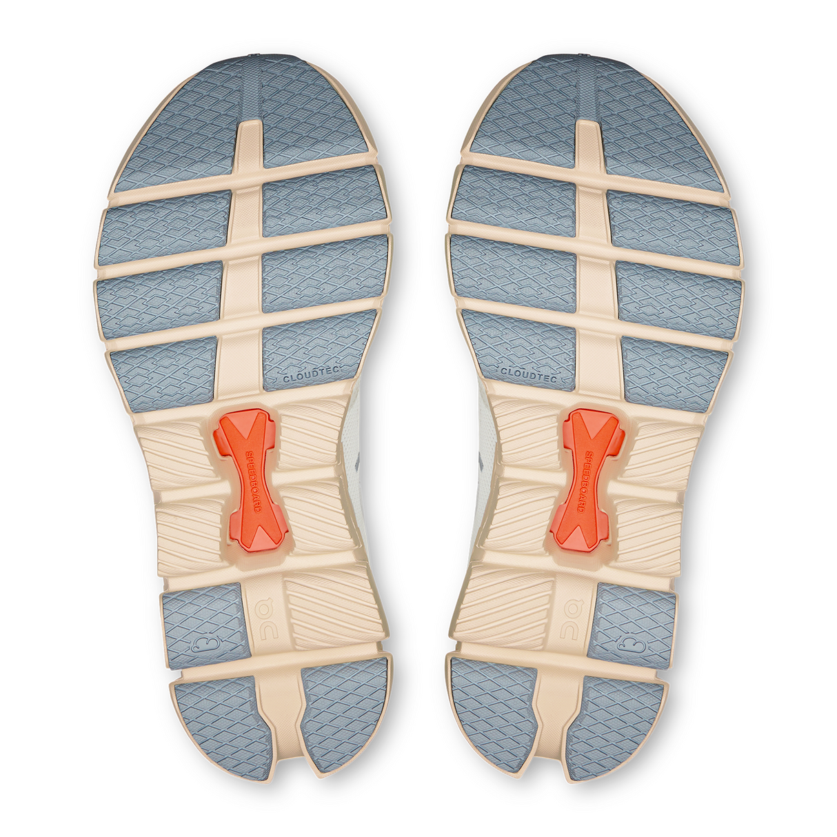 On Running Cloud X4 Running Shoe (Women) - Ivory/Salmon Athletic - Running - Neutral - The Heel Shoe Fitters