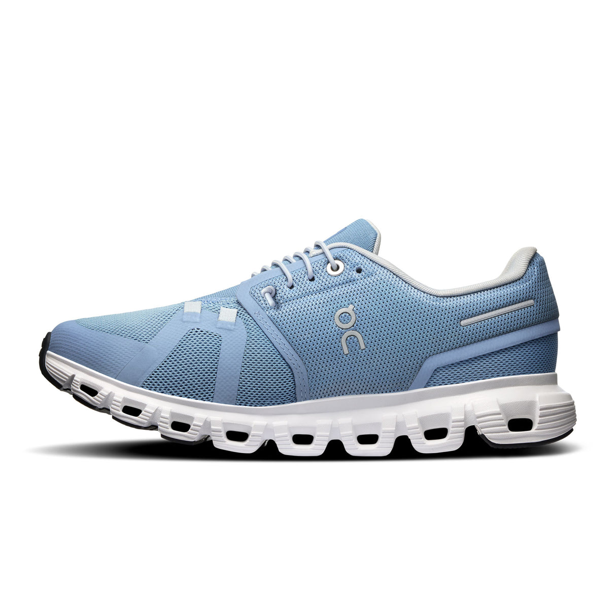 On Running Cloud 6 Running Shoe (Women) - Chambray/White Athletic - Running - Cushion - The Heel Shoe Fitters