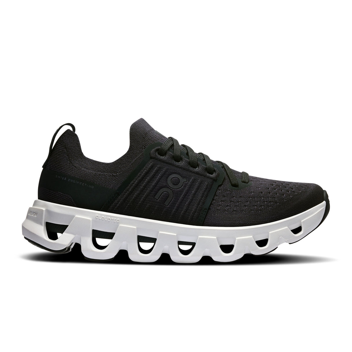On Running Cloudswift 4 Running Shoe (Women) - Black/White Athletic - Running - Cushion - The Heel Shoe Fitters