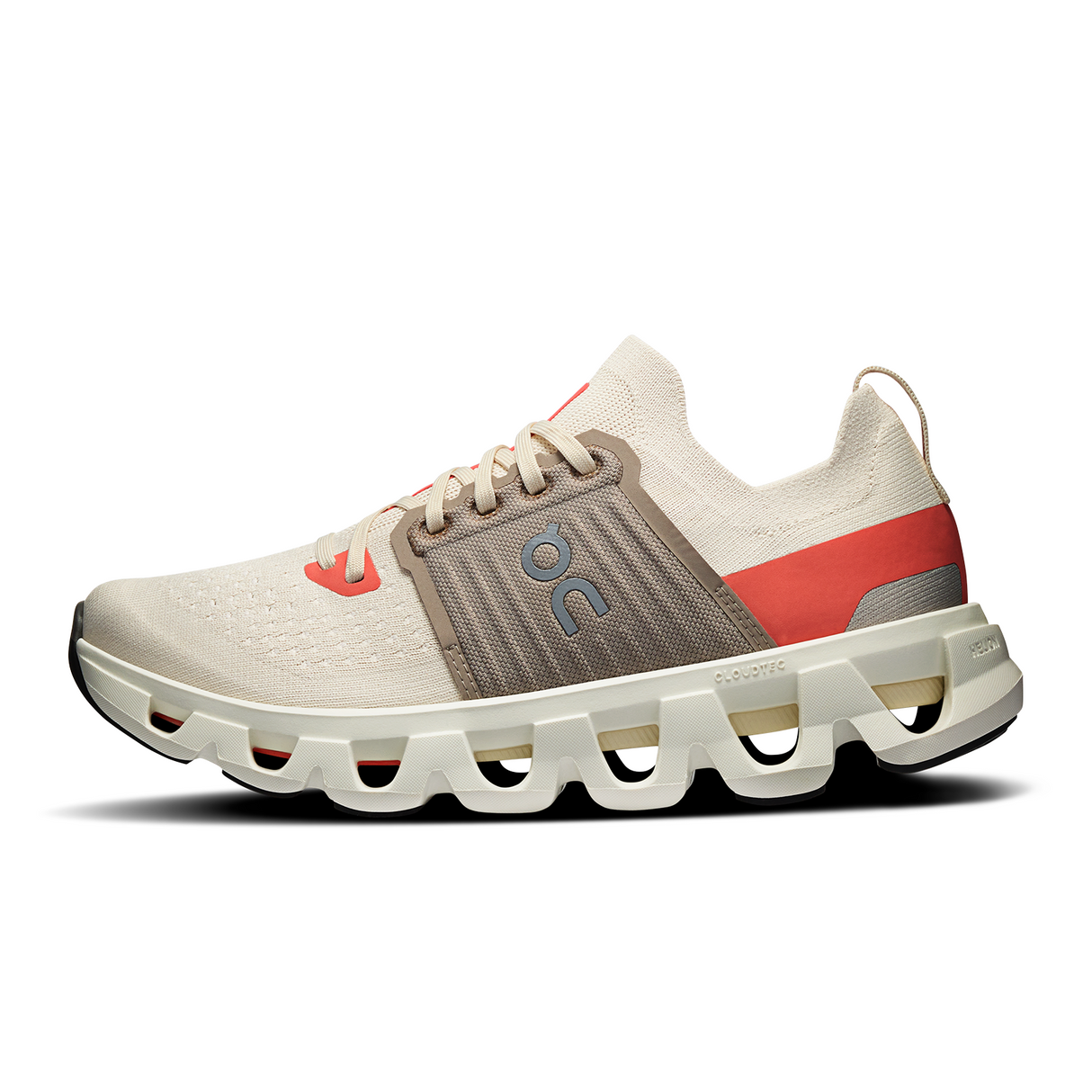 On Running Cloudswift 4 Running Shoe (Women) - Cream/Salmon Athletic - Running - Cushion - The Heel Shoe Fitters