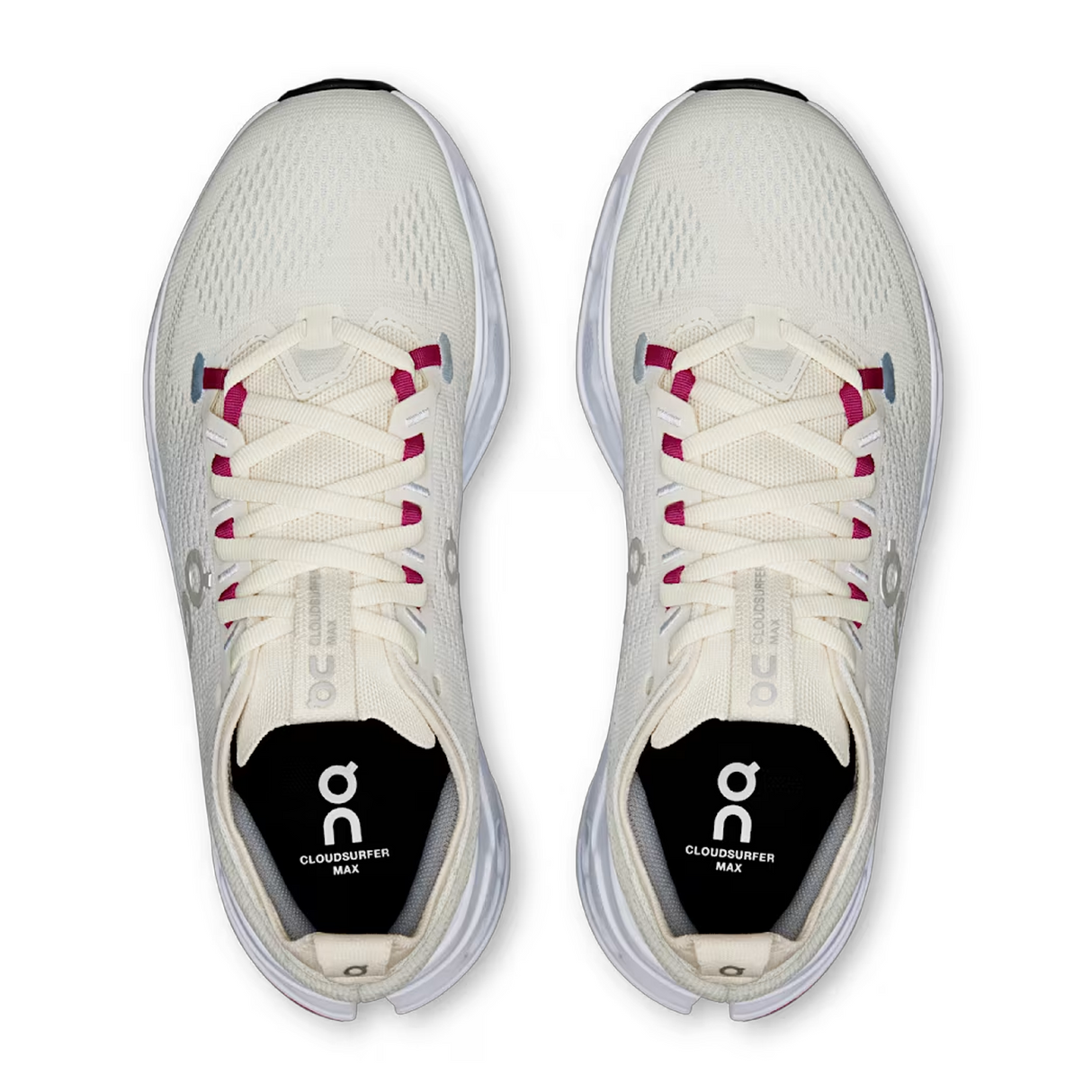 On Running Cloudsurfer Max Running Shoe (Women) - Ivory/Arctic Athletic - Running - Cushion - The Heel Shoe Fitters