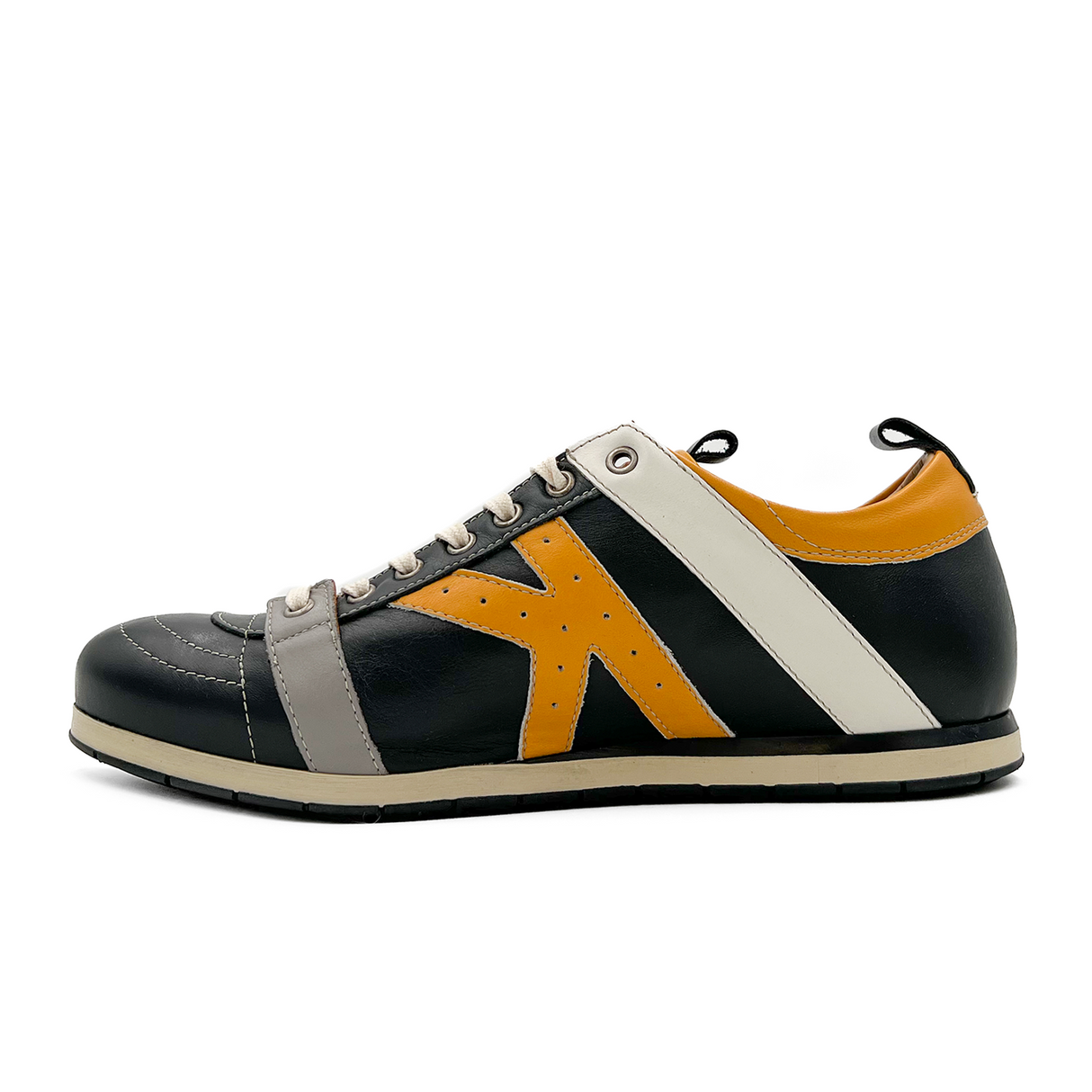 Kamo-Gutsu TIFO 042 Low Sneaker (Men) - Black/Girasole Dress-Casual - Lace Ups - The Heel Shoe Fitters