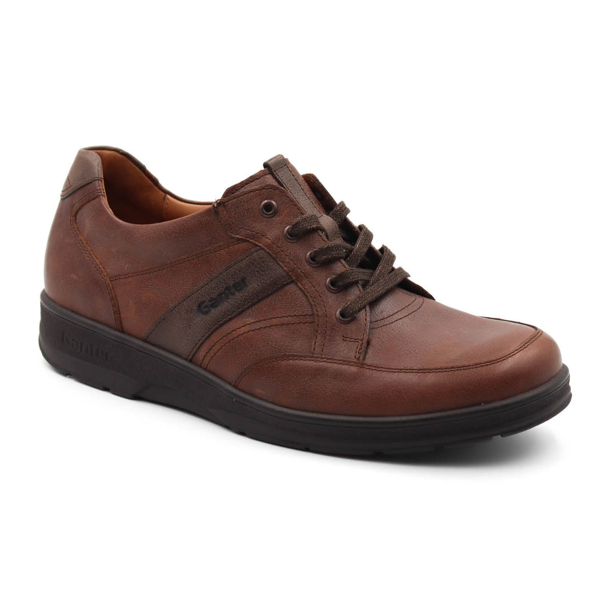 Ganter Hugo Lace Up (Men) - Mocca/Smoke Dress-Casual - Slip Ons - The Heel Shoe Fitters