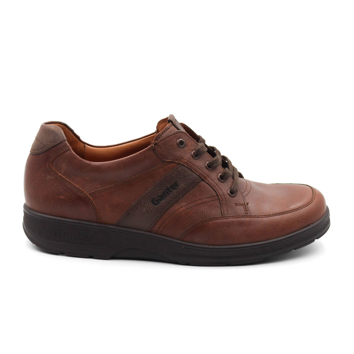 Ganter Hugo Lace Up (Men) - Mocca/Smoke Dress-Casual - Slip Ons - The Heel Shoe Fitters