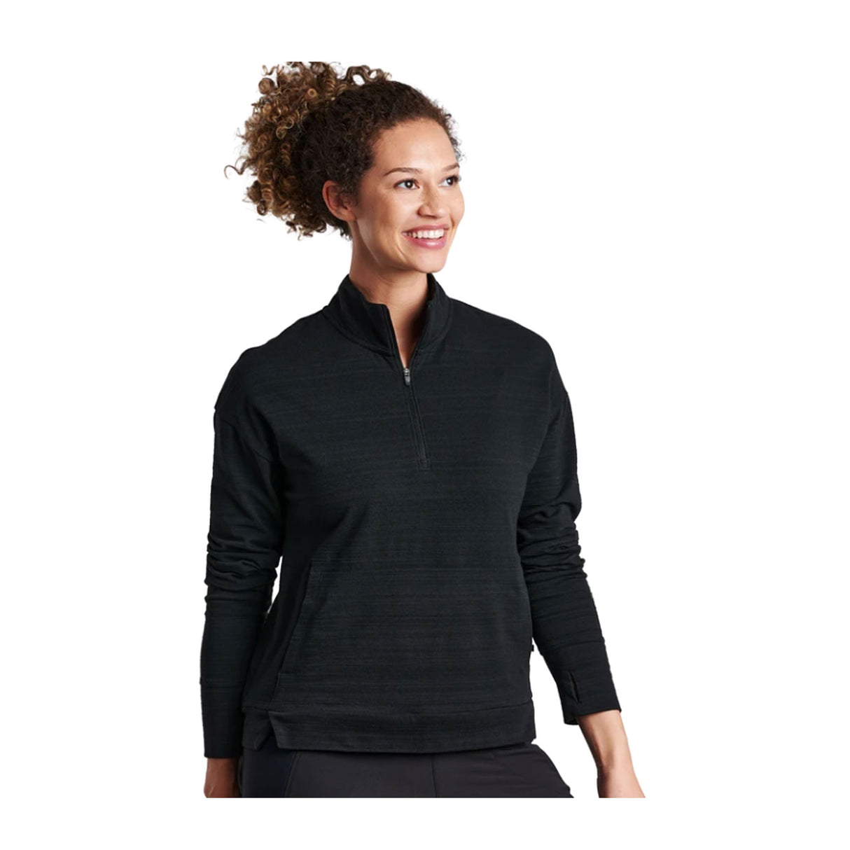 Kuhl Accel 1/2 Zip Long Sleeve Top (Women) - Black - The Heel Shoe Fitters