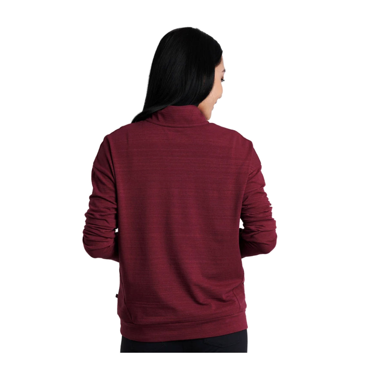 Kuhl Accel 1/2 Zip Long Sleeve Top (Women) - Zinfandel - The Heel Shoe Fitters