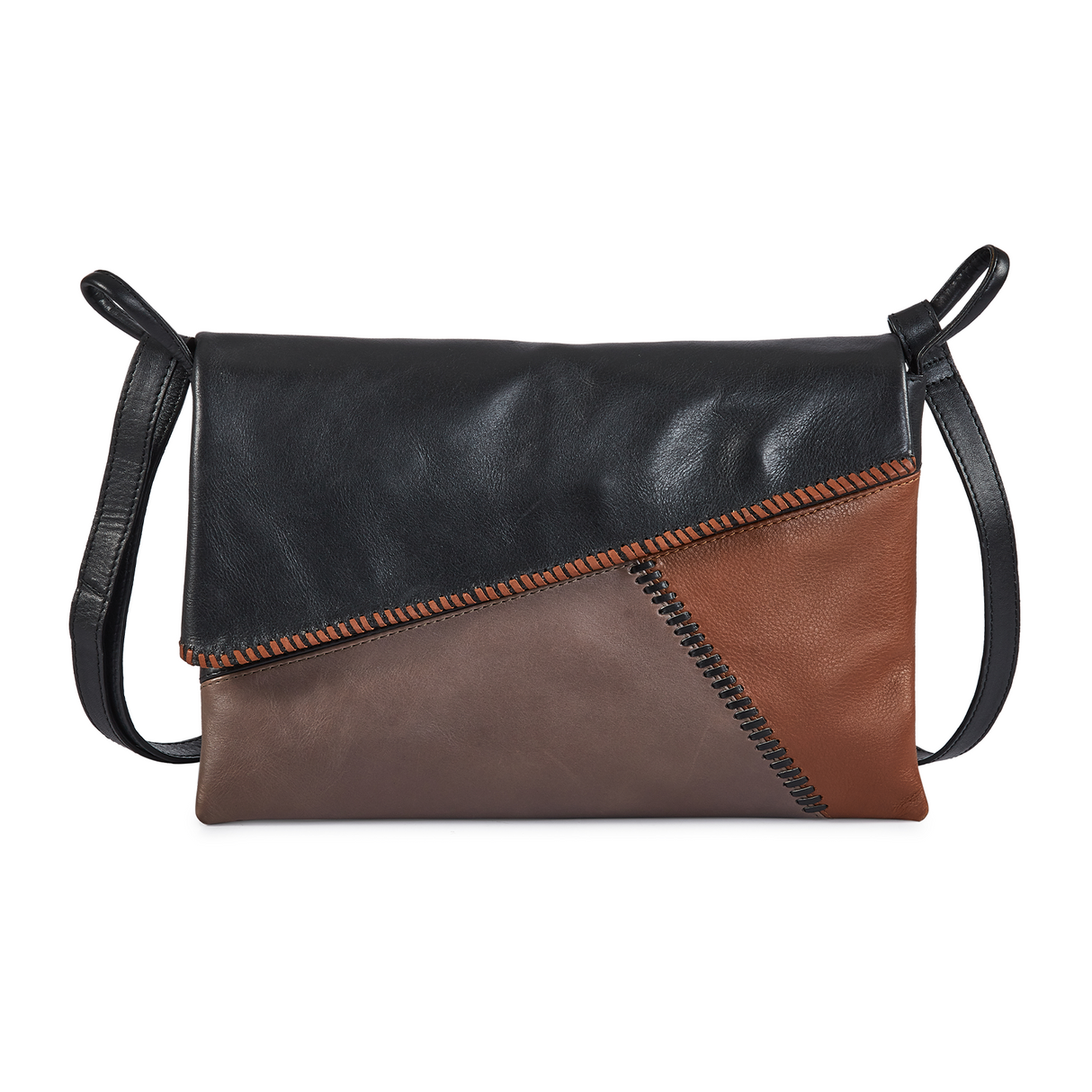 Milo Giorgia Crossbody Bag - Brown/Grey/Buckskin