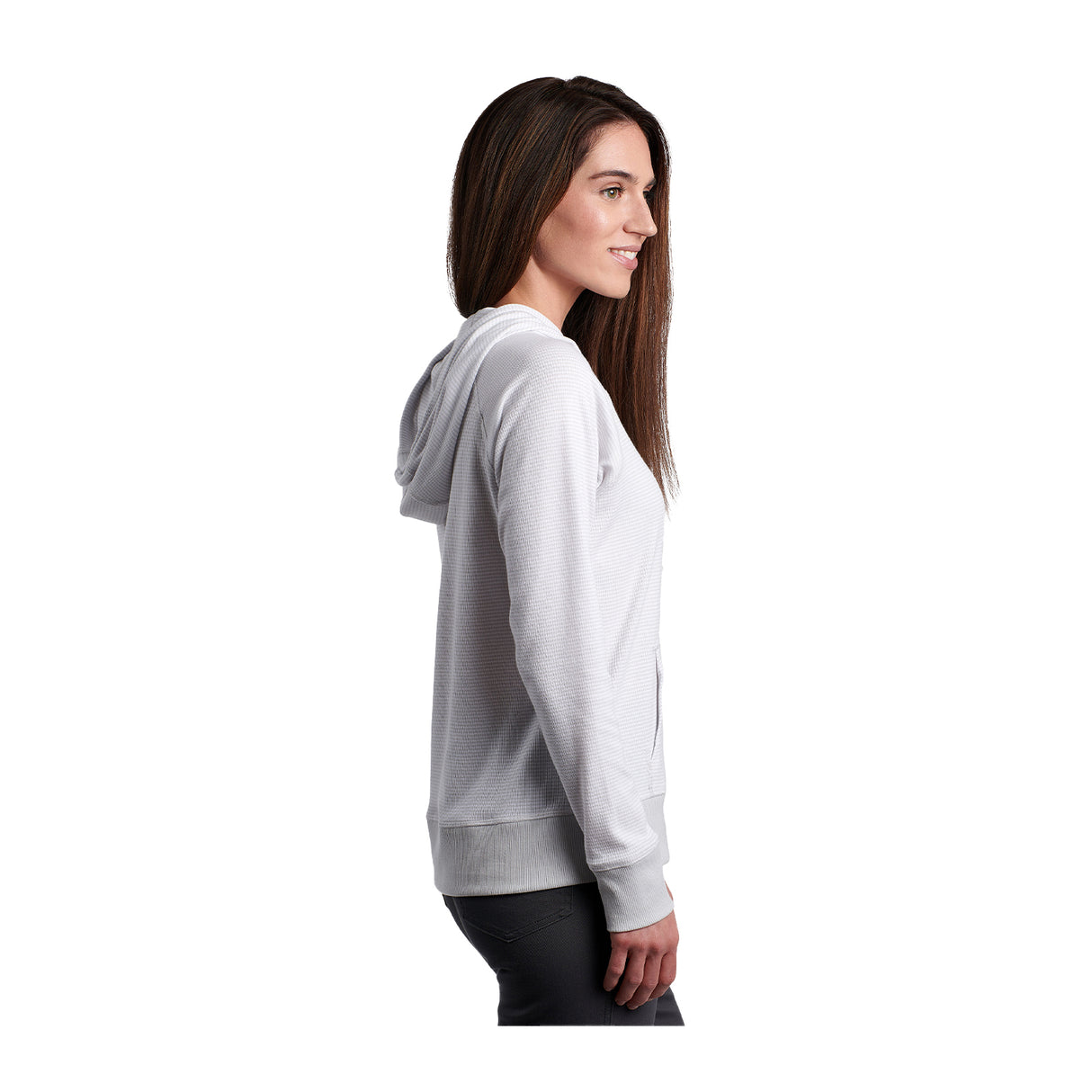 Kuhl Stria Pullover Hoodie (Women) - Mist Apparel - Top - Sweatshirt - The Heel Shoe Fitters