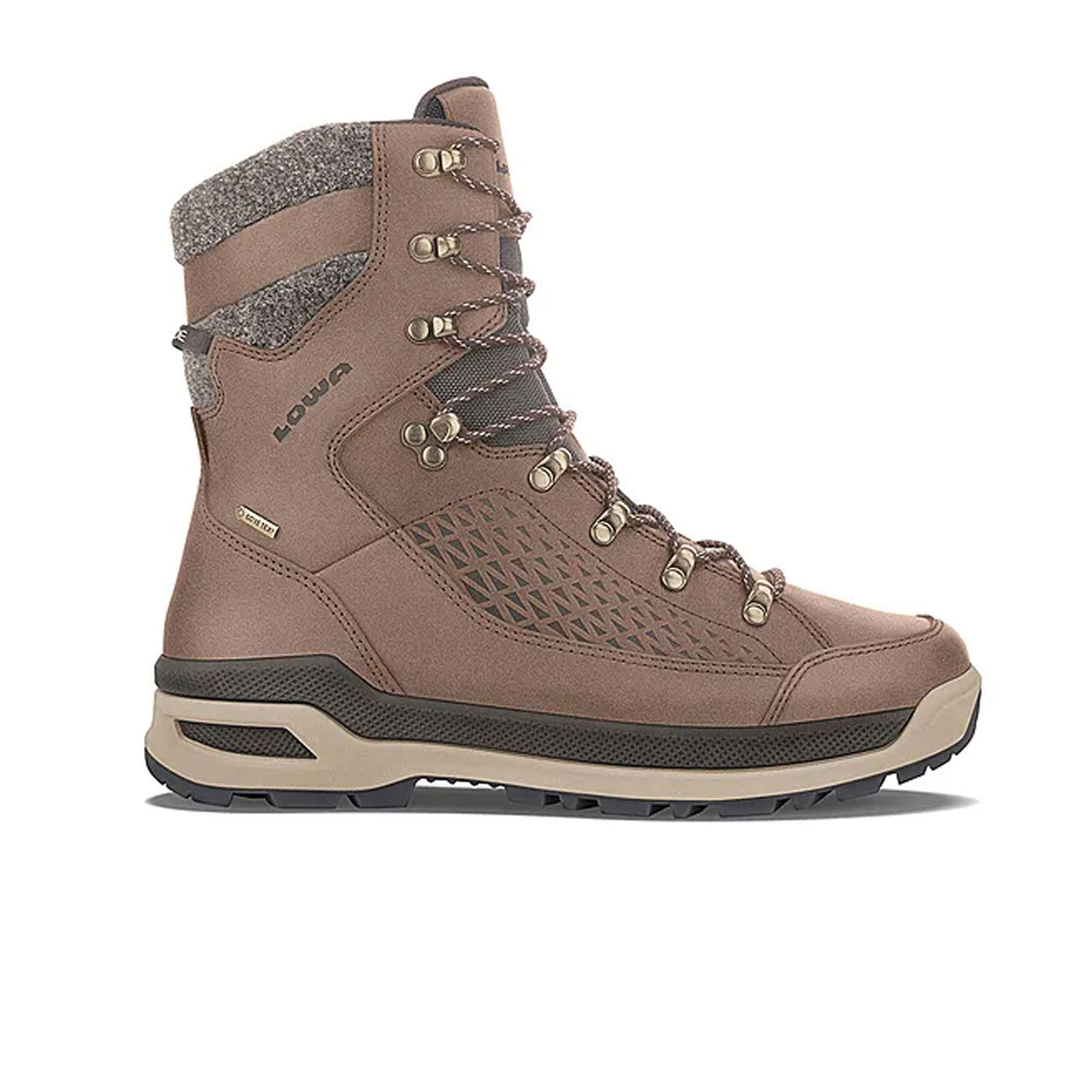 Lowa Renegade EVO Ice GTX High Hiking Boot (Men) - Brown Boots - Winter - Mid Boot - The Heel Shoe Fitters