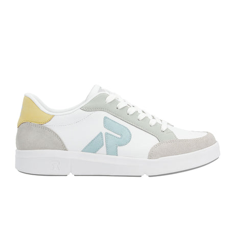 Rieker R-Evolution Adelia 41909-80 Sneaker (Women) - Marble/Weiss/Cyan Athletic - Casual - Lace Up - The Heel Shoe Fitters