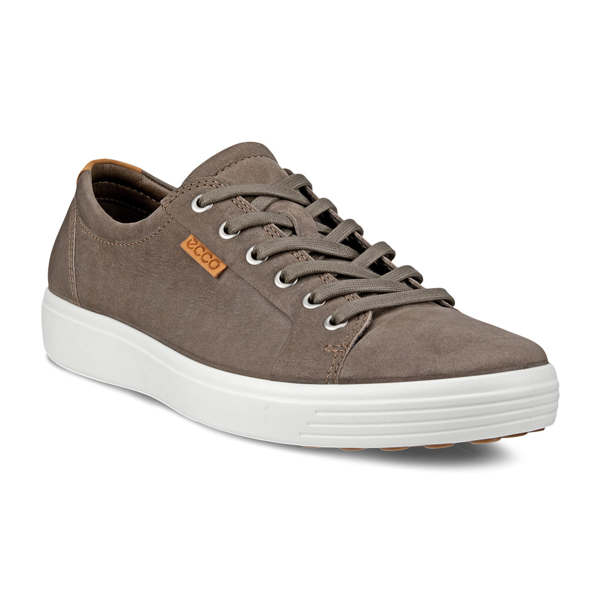 ECCO Soft 7 Sneaker (Men) - Dark Clay/Lion Athletic - Casual - Lace Up - The Heel Shoe Fitters