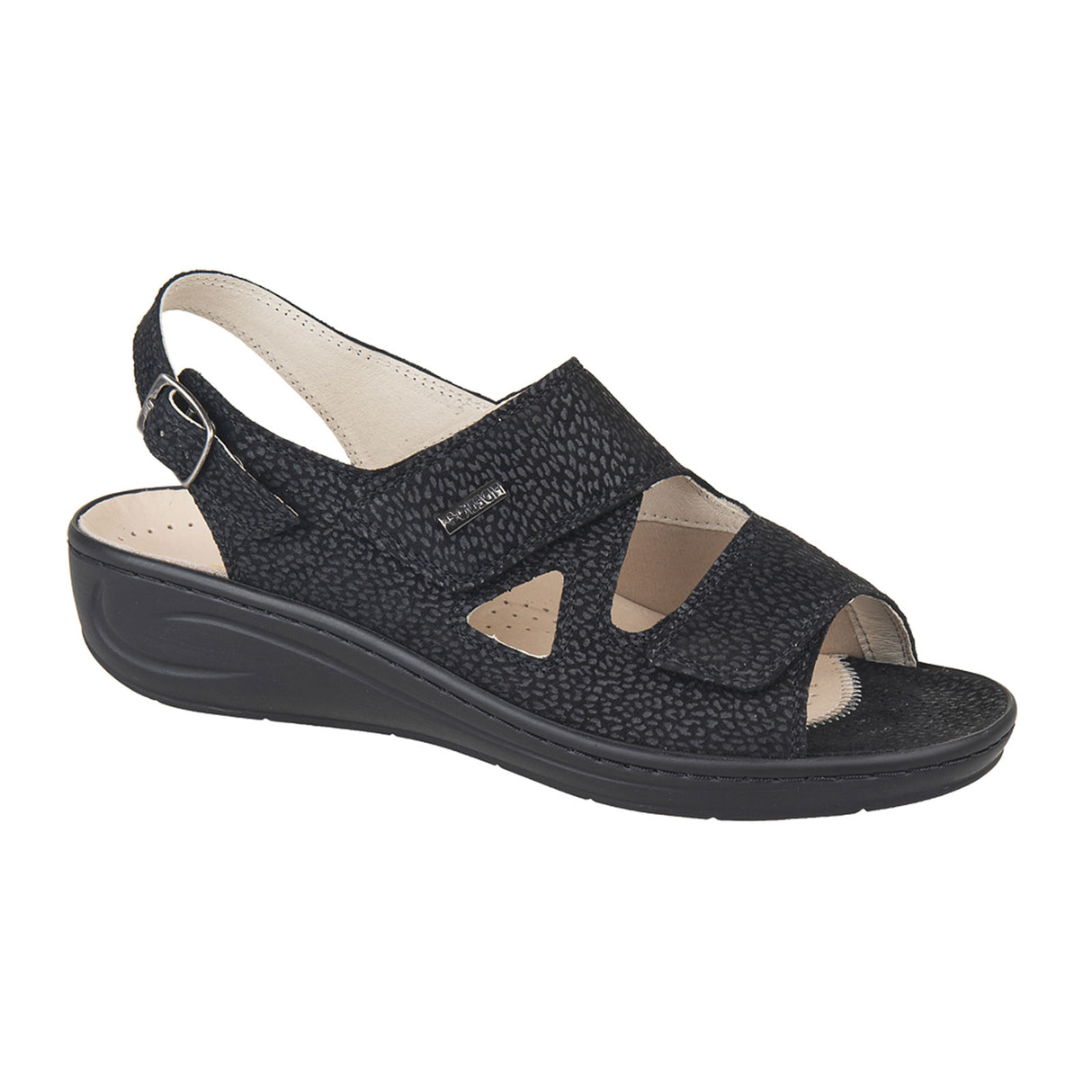 Fidelio Fabia Backstrap Sandal (Women) - Black Licenze Sandal - Backstrap - The Heel Shoe Fitters