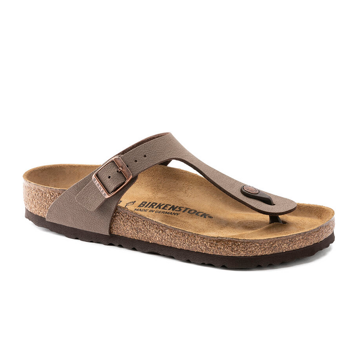 Birkenstock Gizeh Sandal (Women) - Mocha Birkibuc Sandal - Thong - The Heel Shoe Fitters
