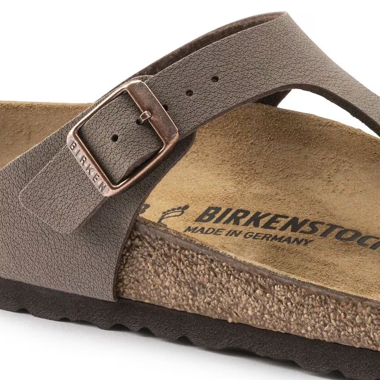 Birkenstock Gizeh Sandal (Women) - Mocha Birkibuc Sandal - Thong - The Heel Shoe Fitters